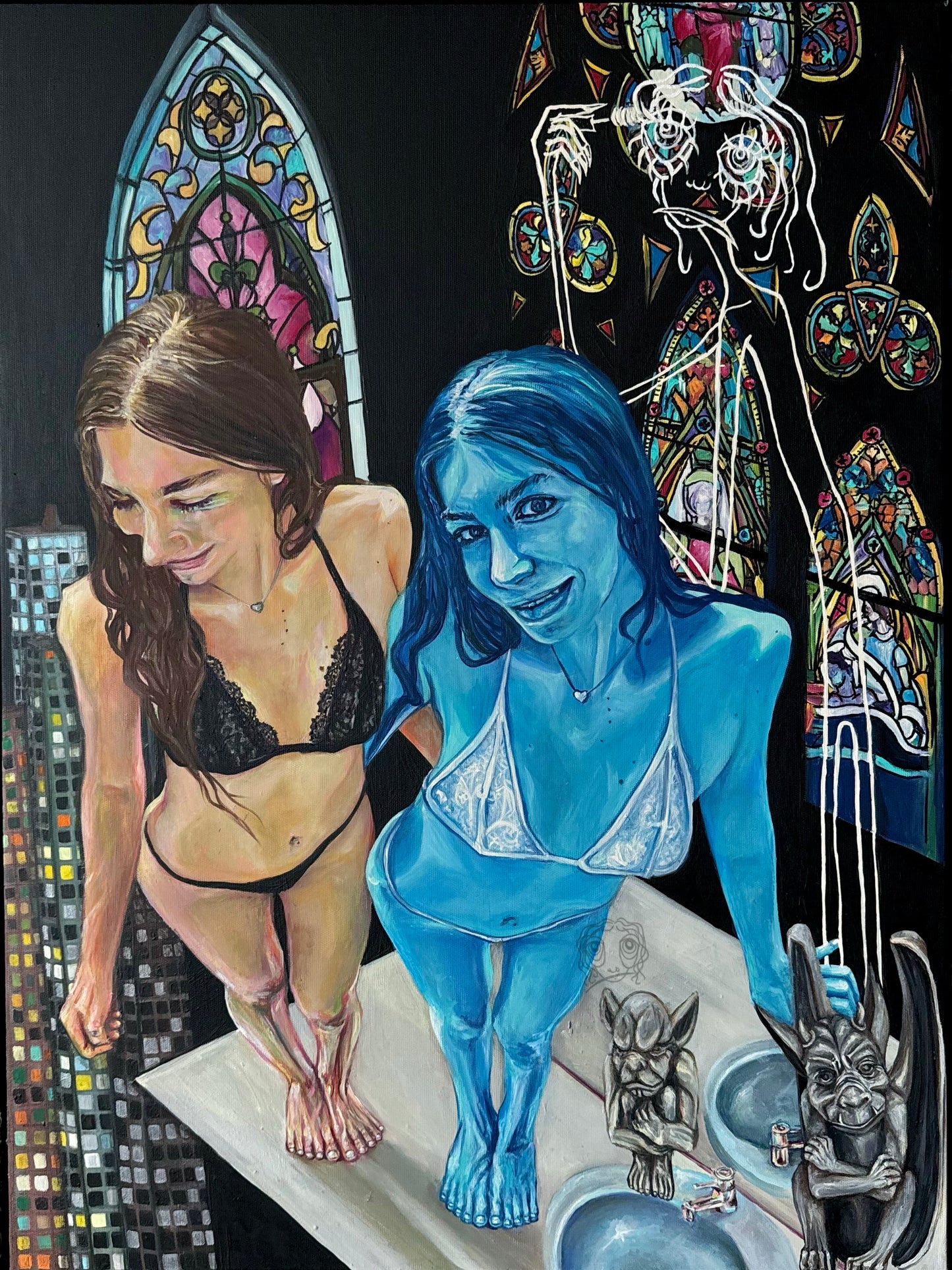 In the mirror