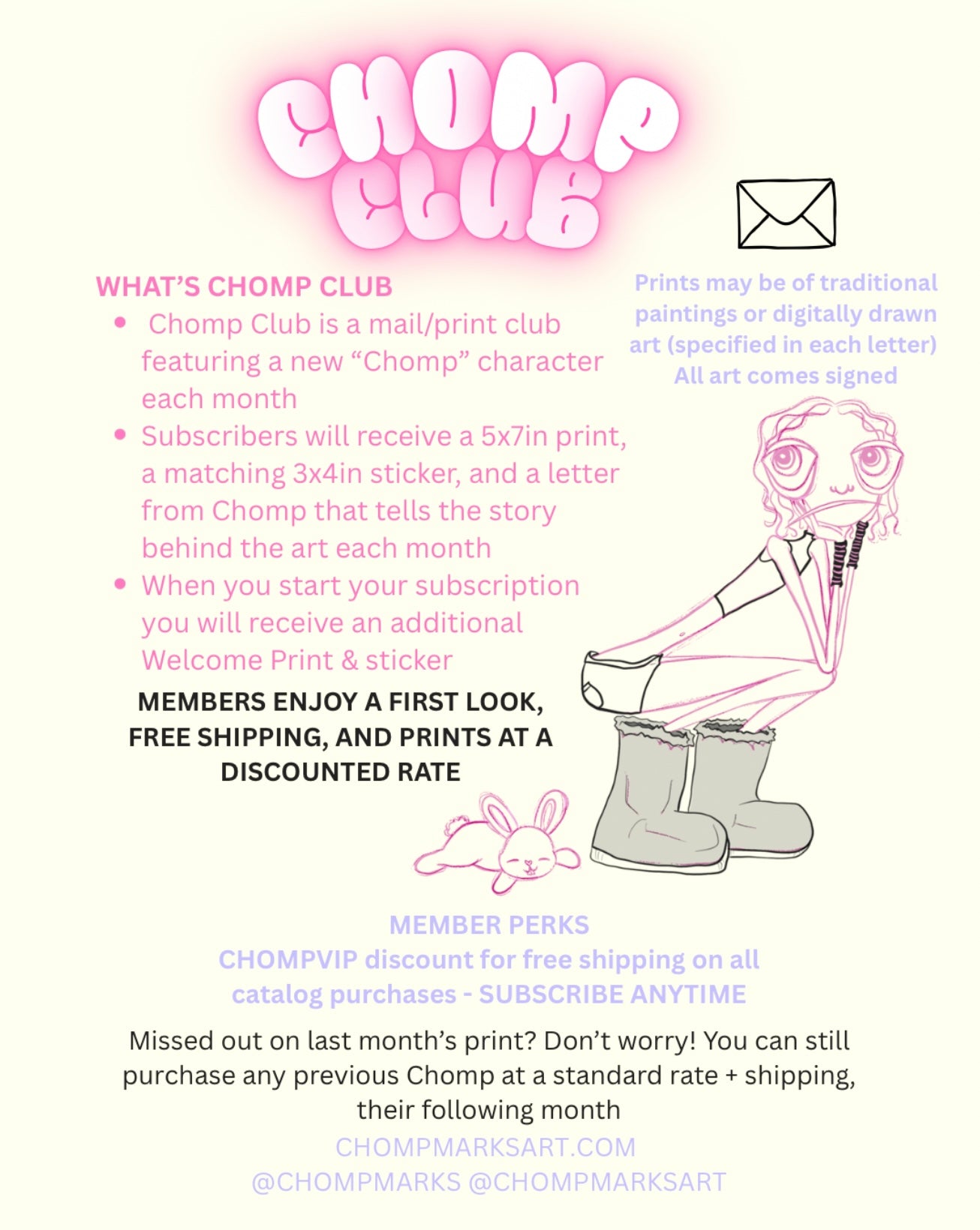 CHOMP CLUB: MONTHLY MAIL
