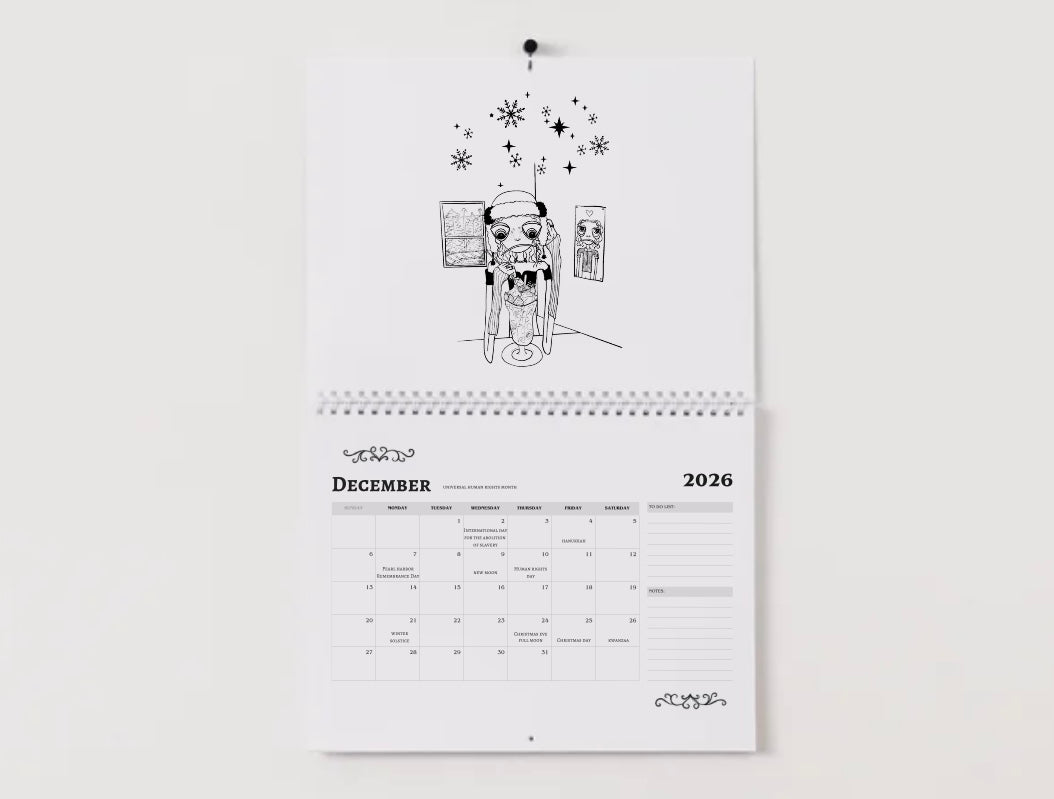 2026 CHOMP Wall Calendar