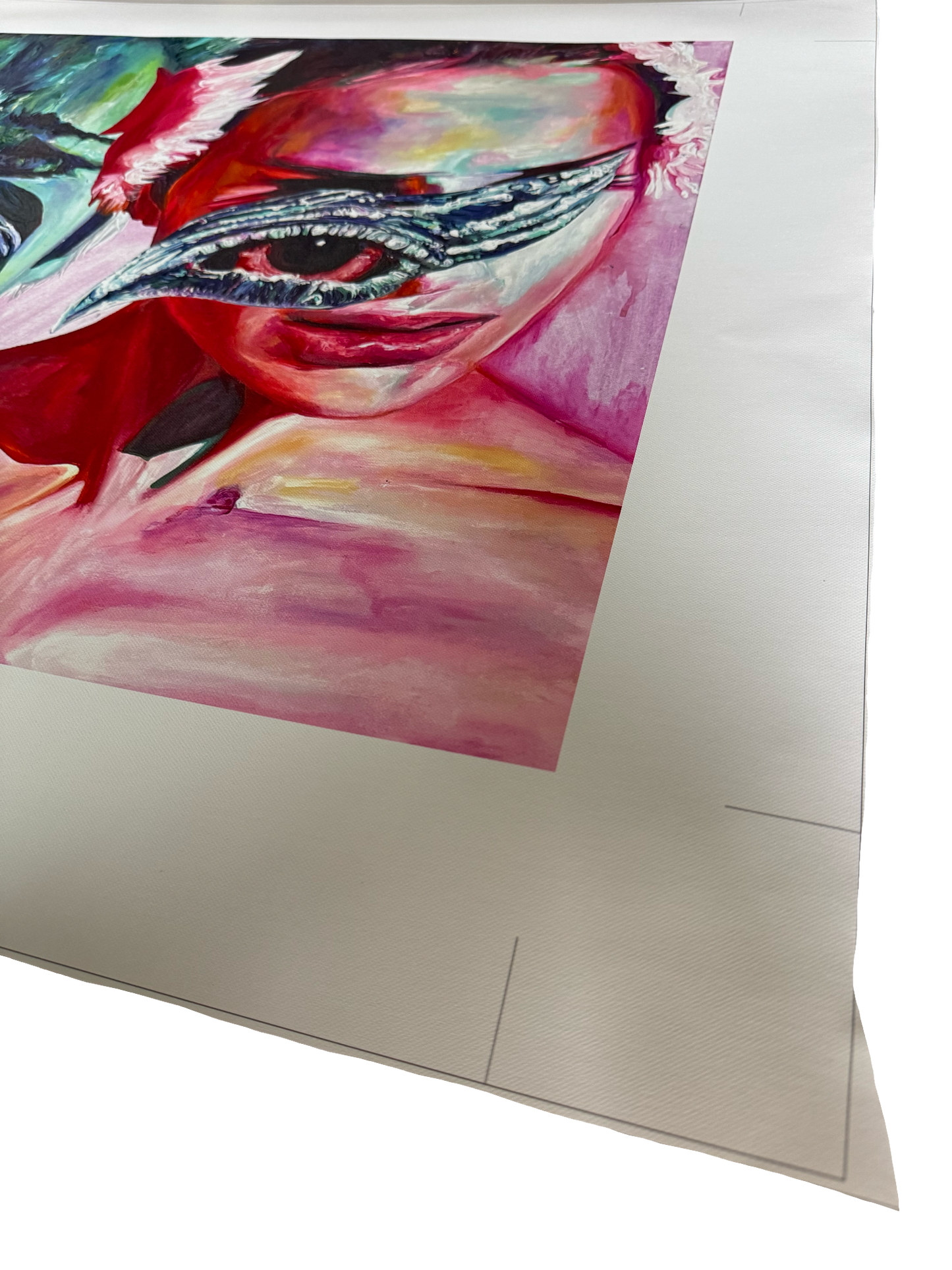 Black Swan Rolled Canvas Print