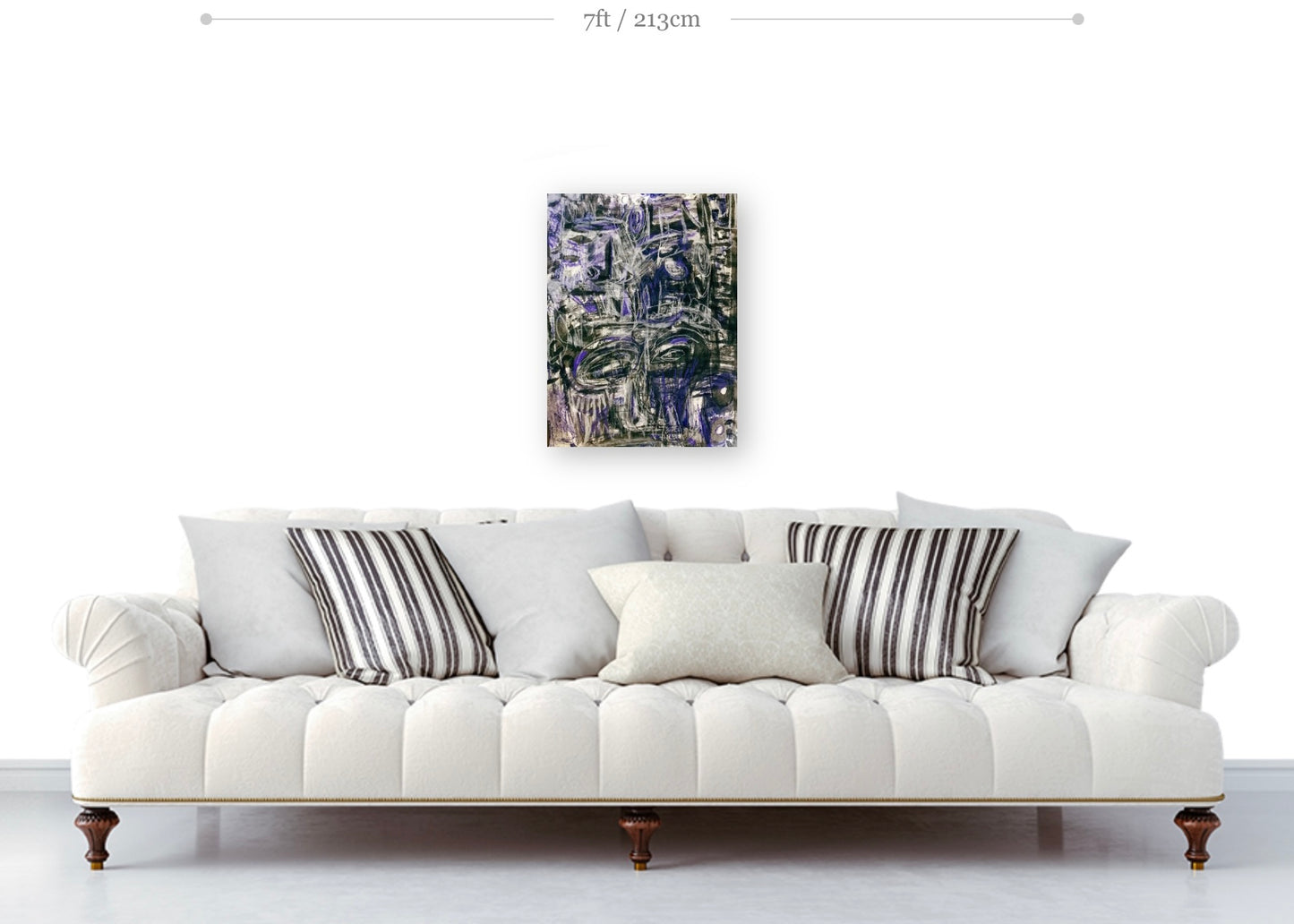 Basquiat Chomp Rolled Canvas Print