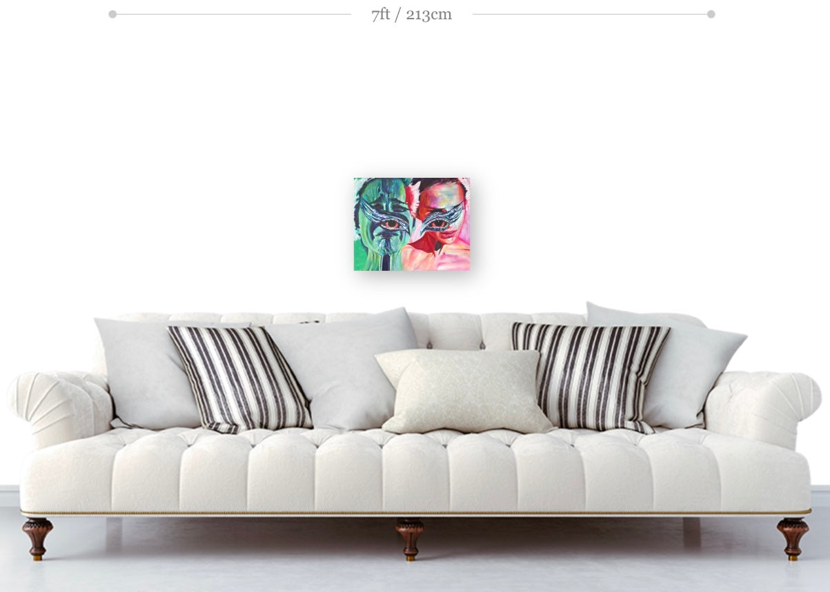 Black Swan Rolled Canvas Print