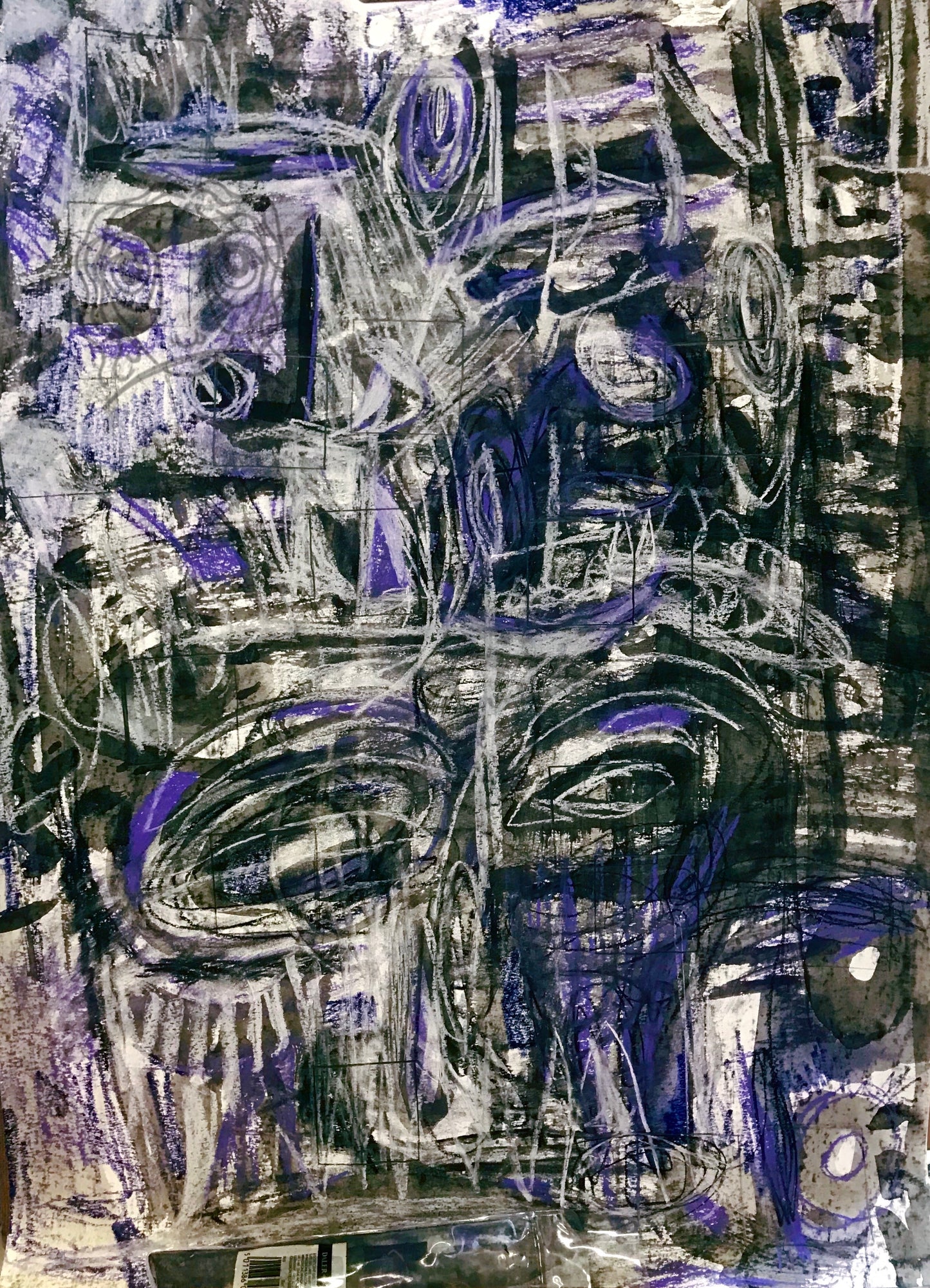 Basquiat Chomp Rolled Canvas Print