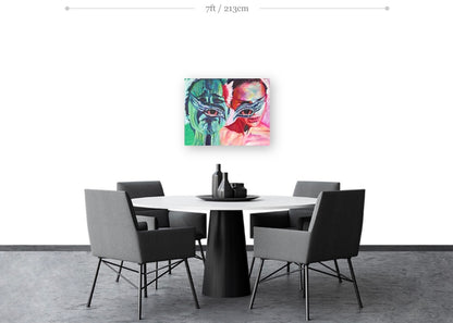 Black Swan Rolled Canvas Print