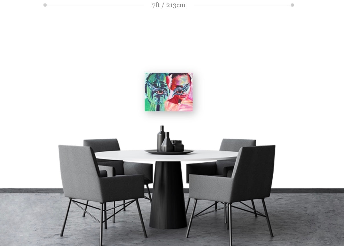 Black Swan Rolled Canvas Print