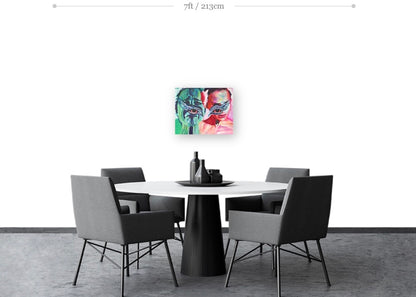 Black Swan Rolled Canvas Print