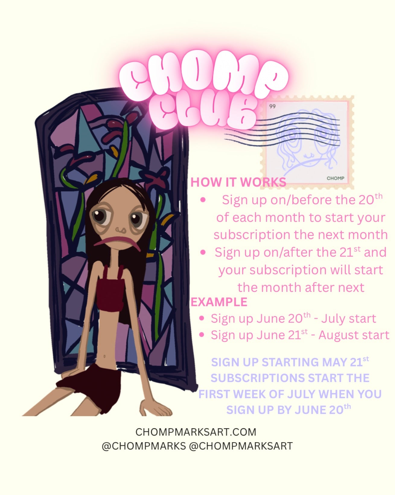 CHOMP CLUB: MONTHLY MAIL