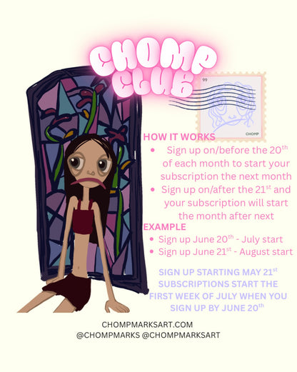 CHOMP CLUB: MONTHLY MAIL