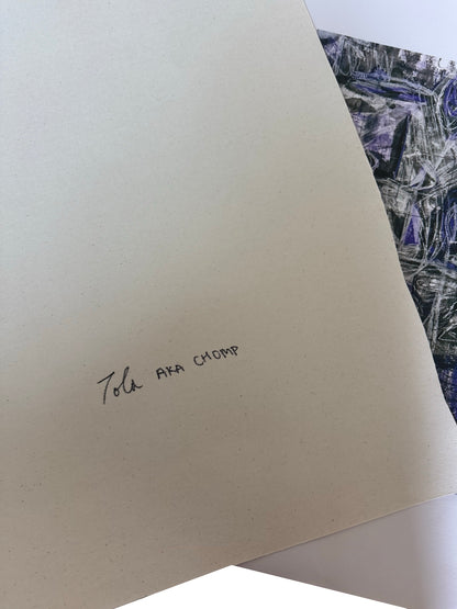 Basquiat Chomp Rolled Canvas Print